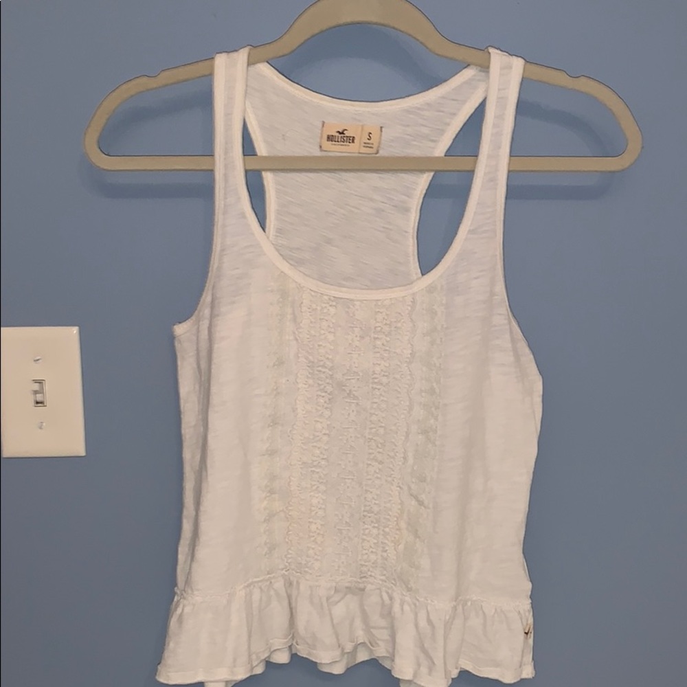 white hollister tank top
